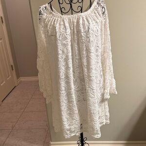 Elegant White Lace tunic